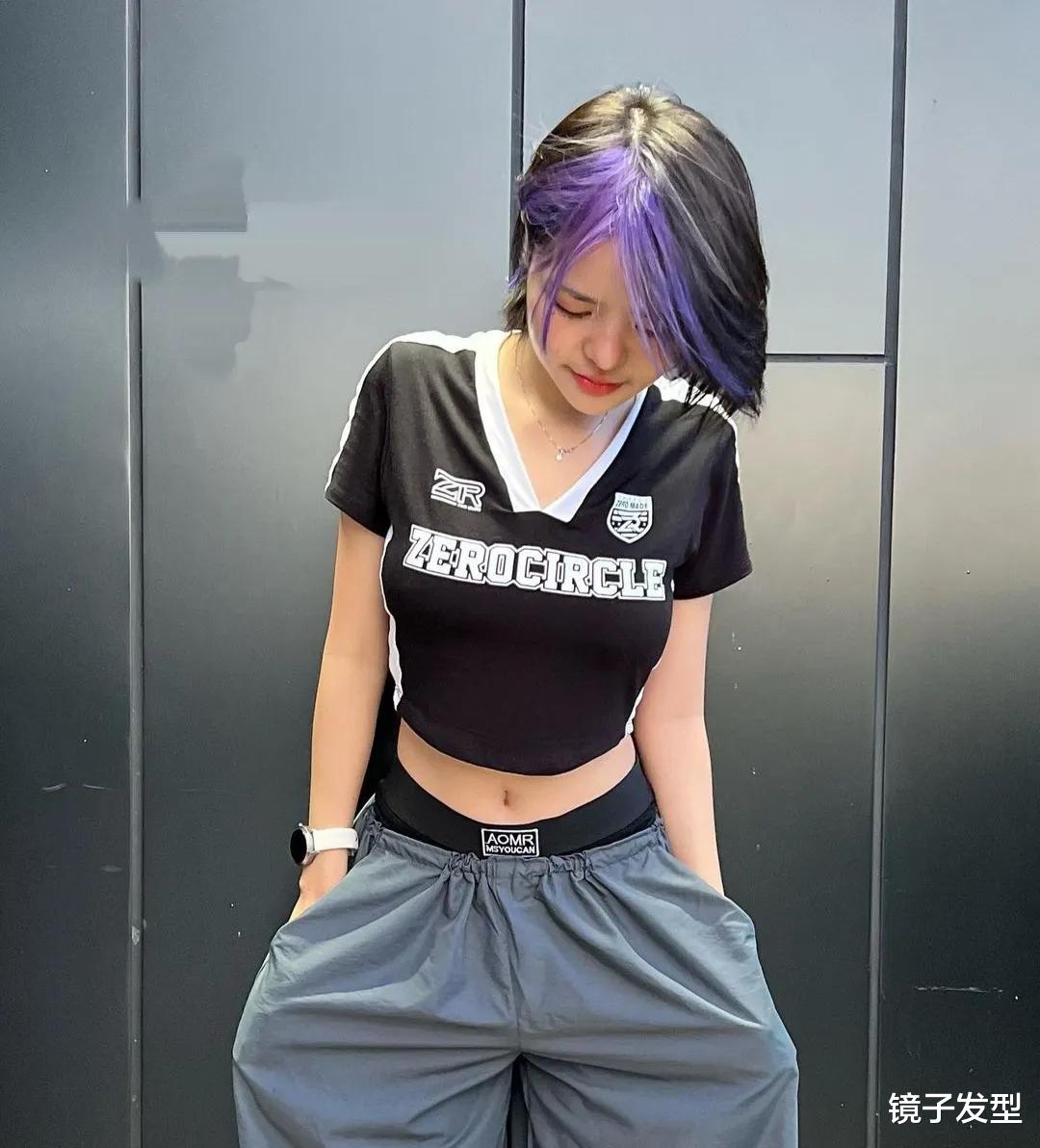 女士短发别乱剪,想要时尚不如试试刘海染,好看个性很有回头率