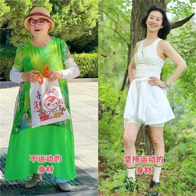 “发福”对女人影响多大？看这4组对比图就知道，年纪越大越明显