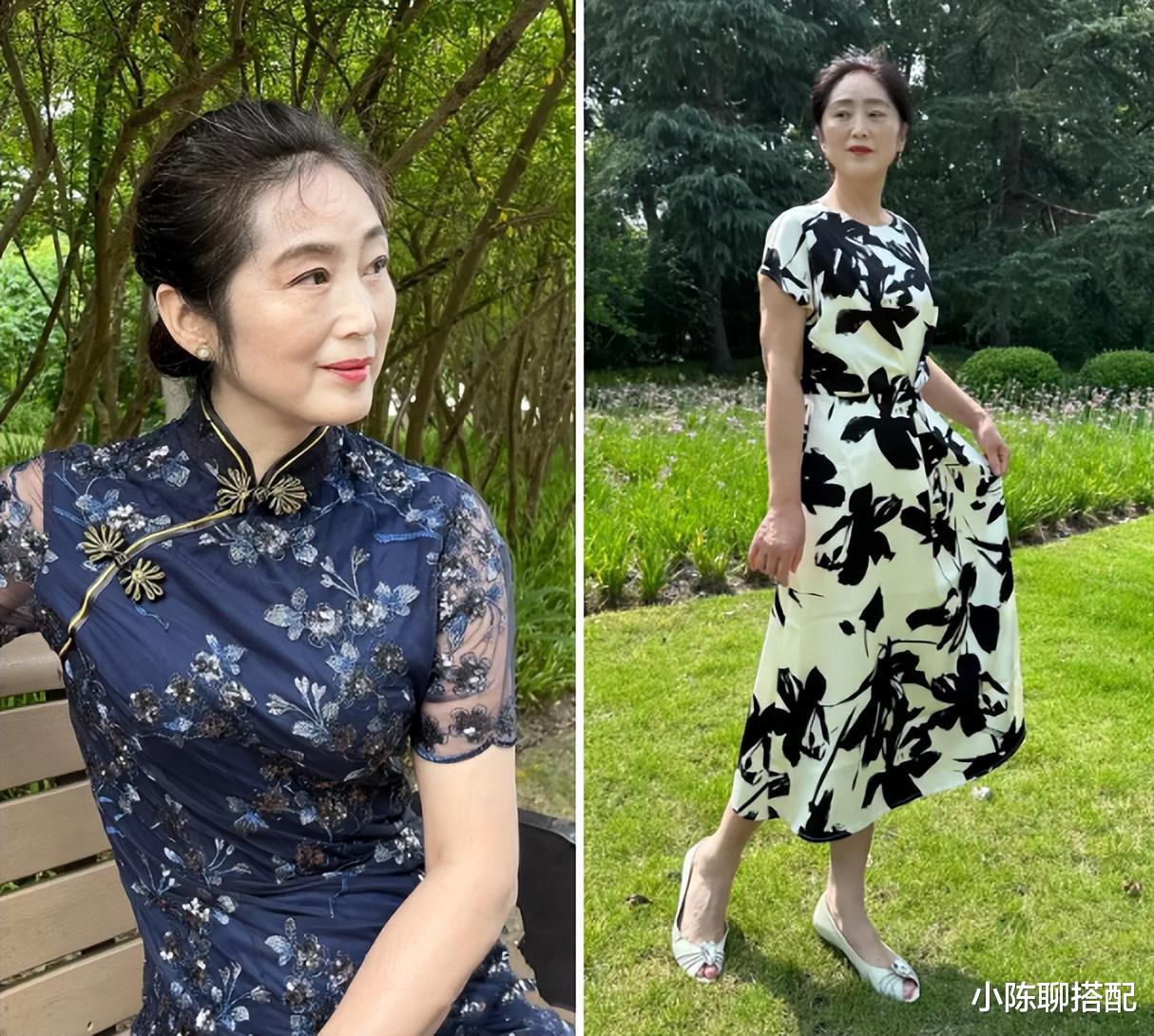 为什么我劝中年女人:穿裙子不要乱披发?看了这几组对比就懂了