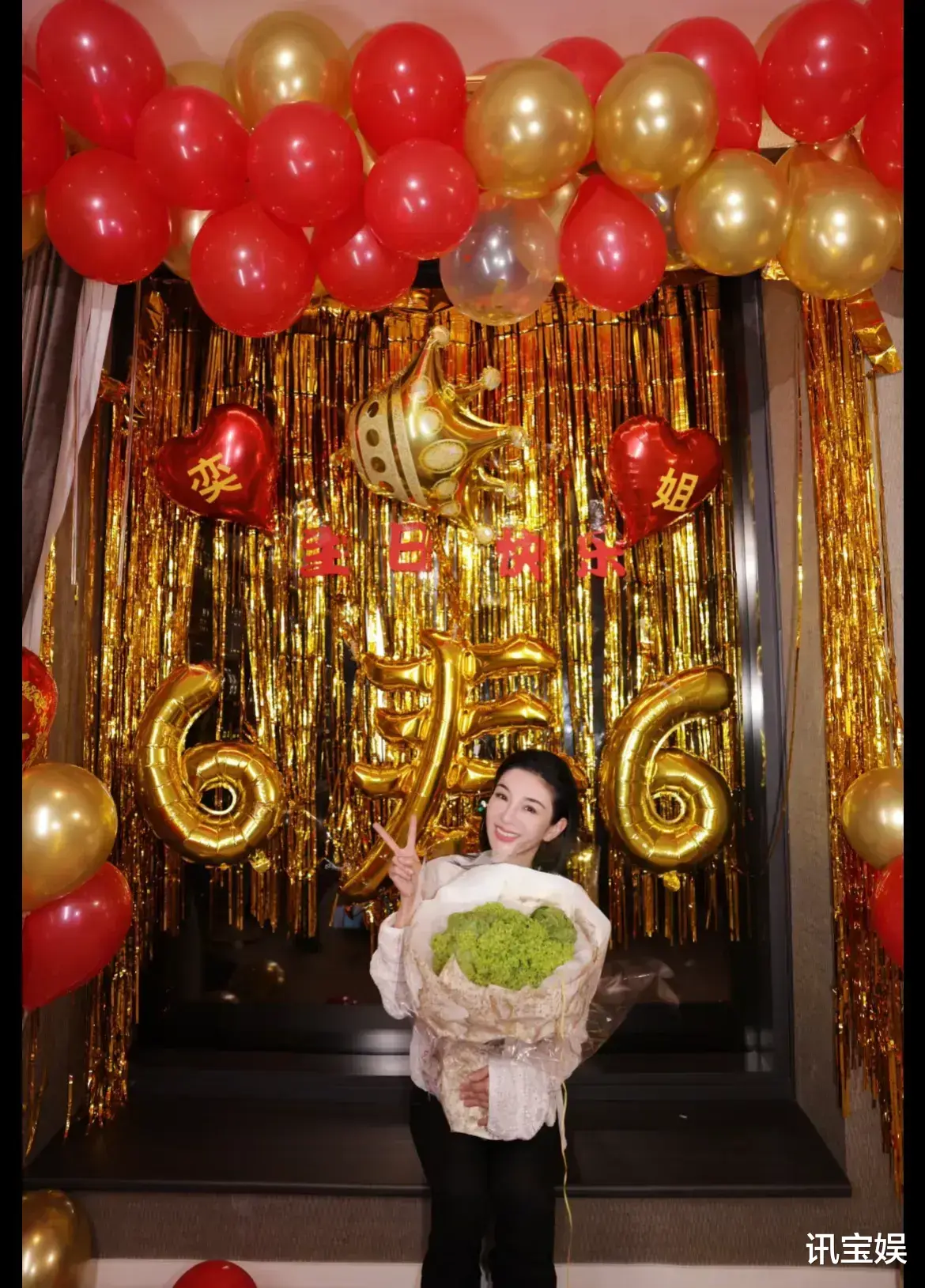 黄奕提前过66岁生日,秀胸肌秒变时髦奶奶,李玉湖就算老了也迷人