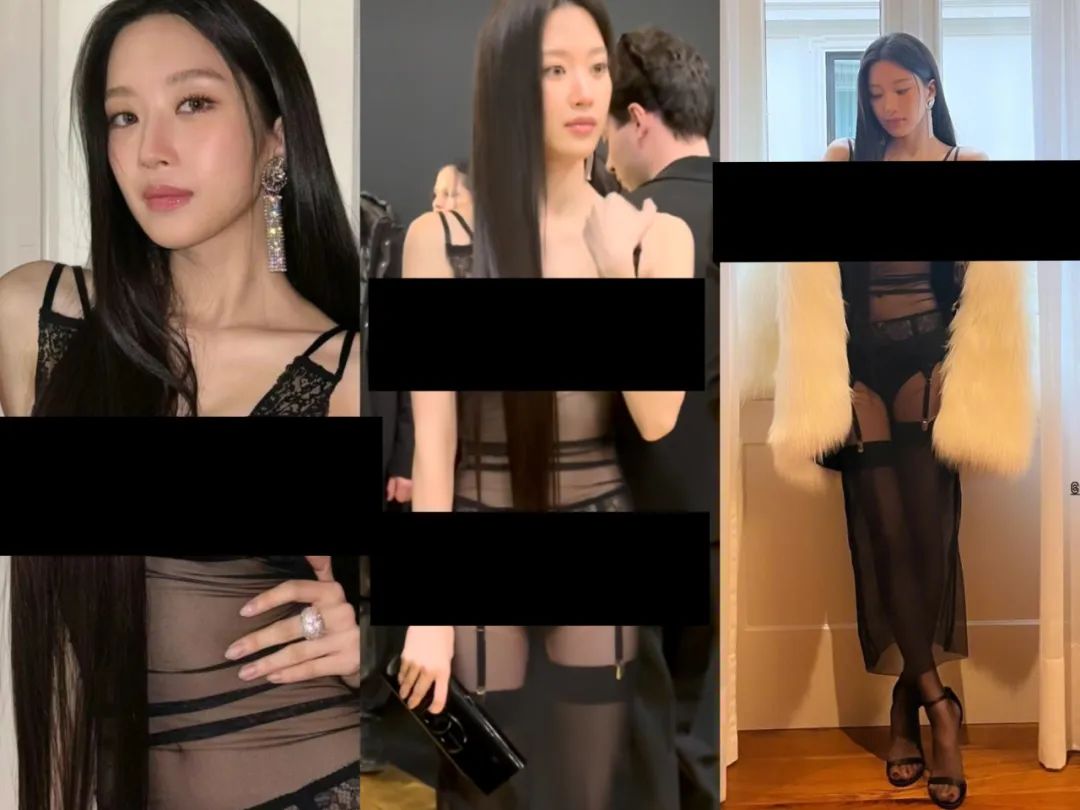 为了给奢牌站台从霸气红裙到情趣黑纱？这别又是第二个Lisa吧