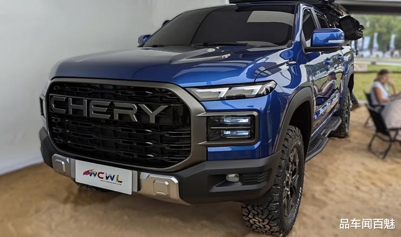奇瑞全新皮卡实车曝光，造型硬派，气场很足，有望于明年正式发布
