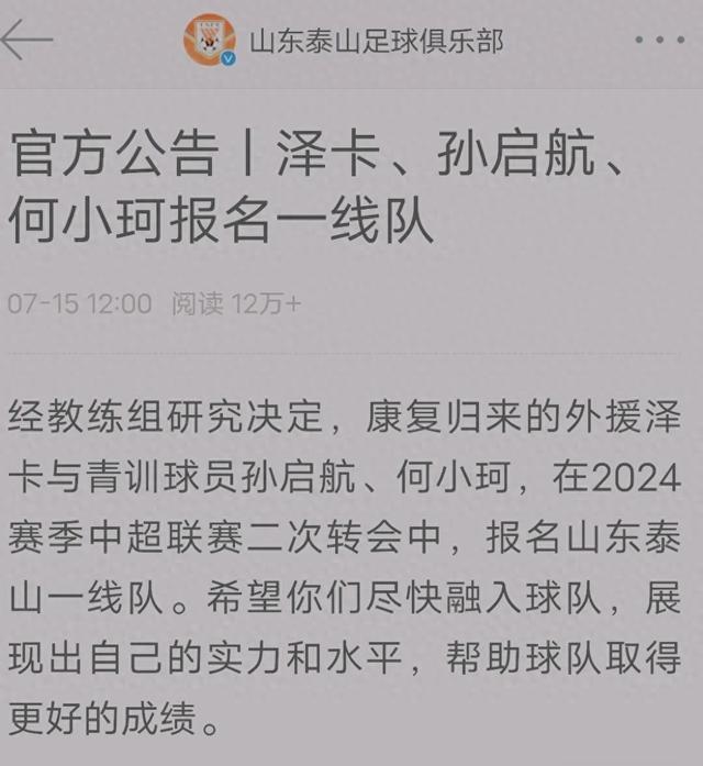队史最低身价外援来了!泰山队完成瘦身!多名伤员赛季结束前回归