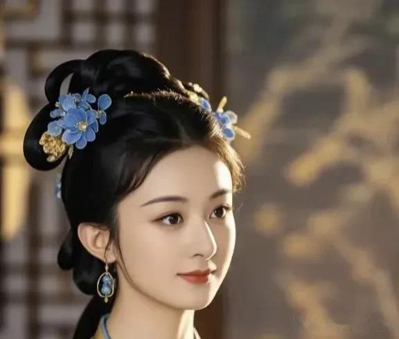 赵丽颖版本薛宝钗造型,唇不点而红,眉不画而翠!