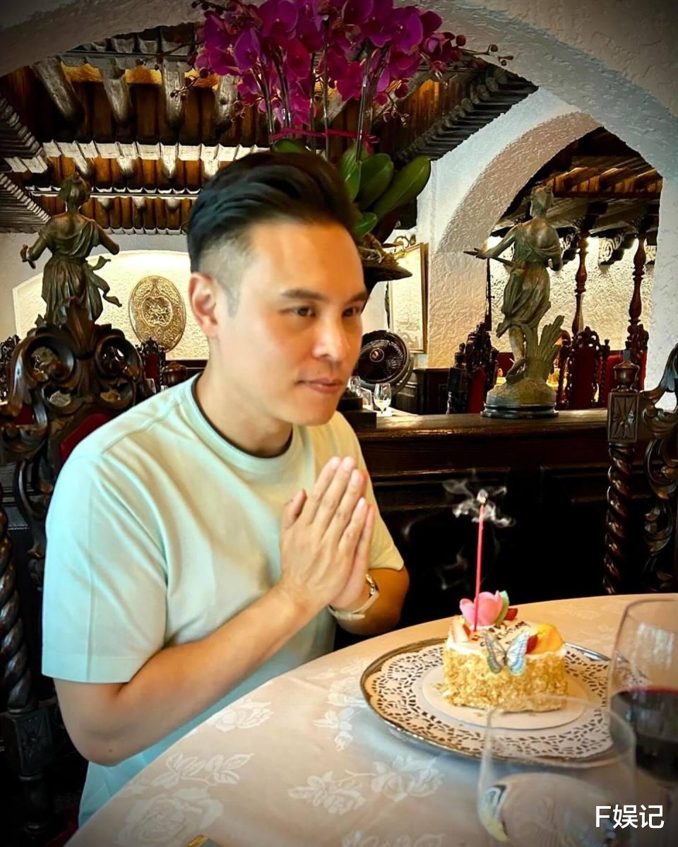 熊黛林老公与家人吃丰盛晚餐庆生 郭可盈携林文龙和女儿参加