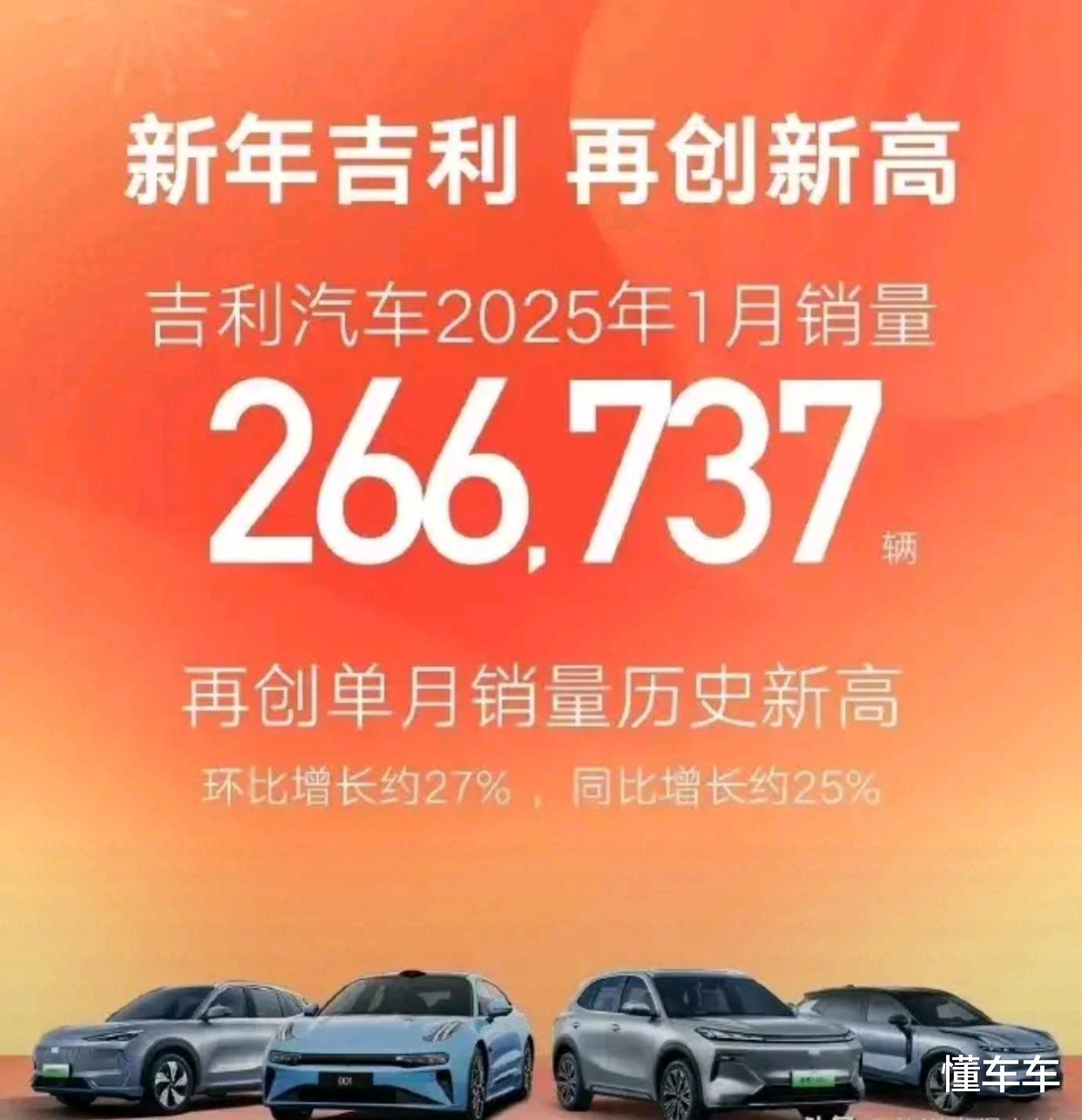 比亚迪开年不红，大概率1月仅仅卖掉26万辆，被吉利大众超越！