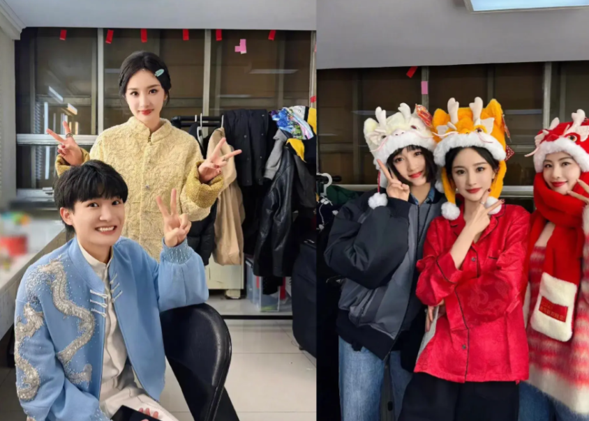 谢娜|春晚后台:小尼小撒比鞋跟,杨幂唐嫣竟无交集,谢娜行为被批