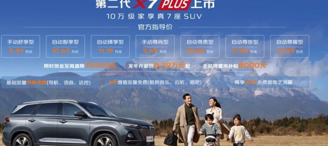 长安全新SUV上市！9.19万起售，轴距接近2米8，配1.5T7速双离合