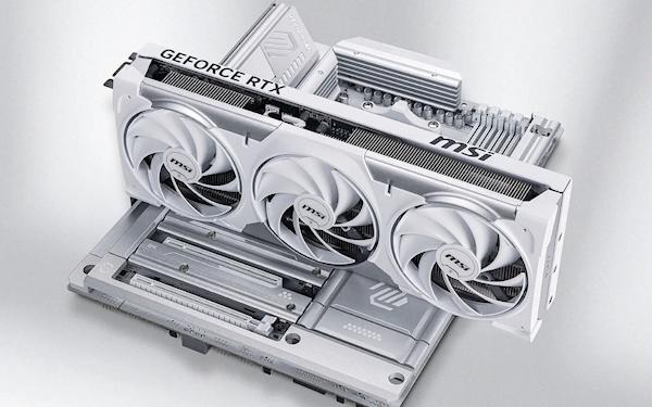 微星首款背插顯卡發布：純白、看不到一根線