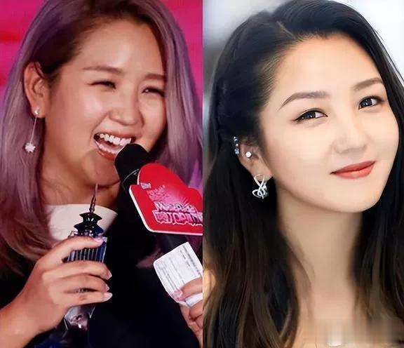 何洁和二婚老公刁磊，吃火锅被拍。怎么黑的油光锃亮，这眼光？