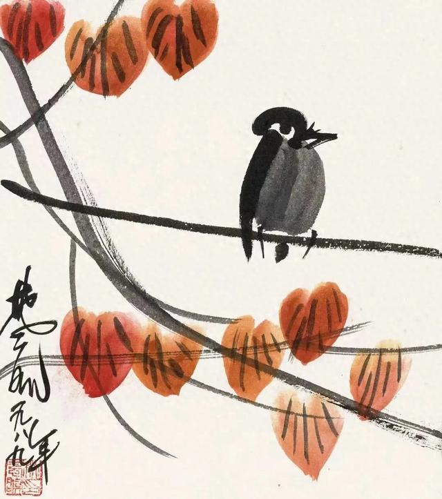 林风眠笔下的小鸟,呆萌可爱,趣味十足