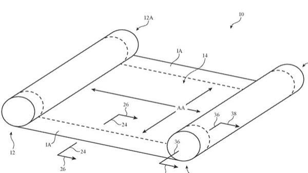 可折叠iPad被搁置后，苹果卷轴式iPad专利曝光