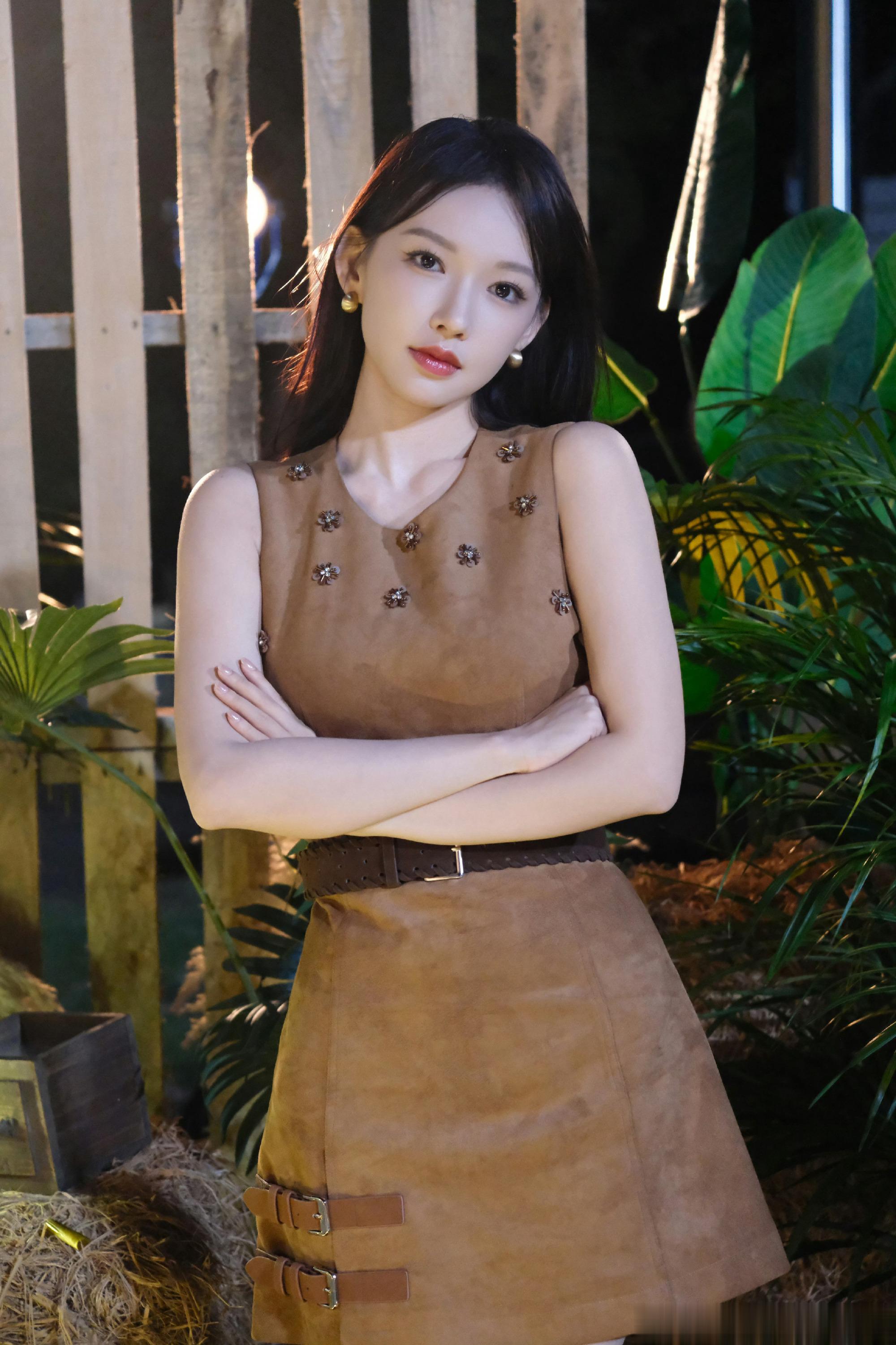 程潇 户外穿搭 靓女什么时候都美！