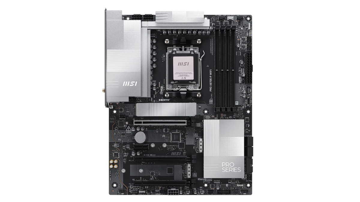 微星PRO X870E-P WIFI主板上市：银灰装甲，售价1999元