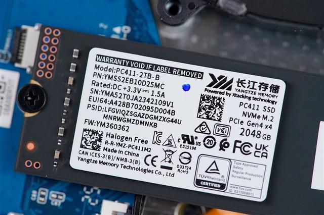 长江存储PC411 2TB SSD评测:性能卓越稳定可靠 夏天高负载也仅56度