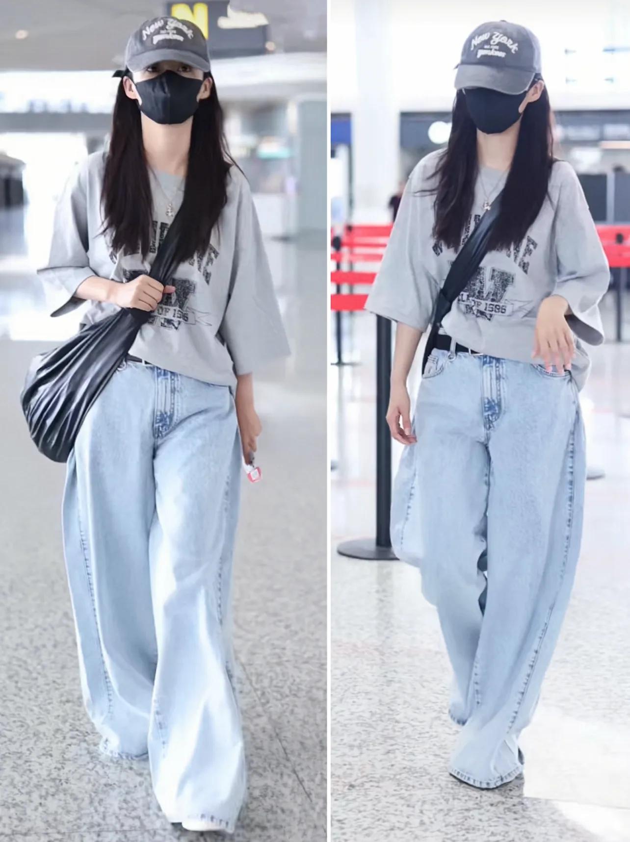 看了李沁4套私服穿搭,我发现,“上短下长”搭配经典耐看很时髦