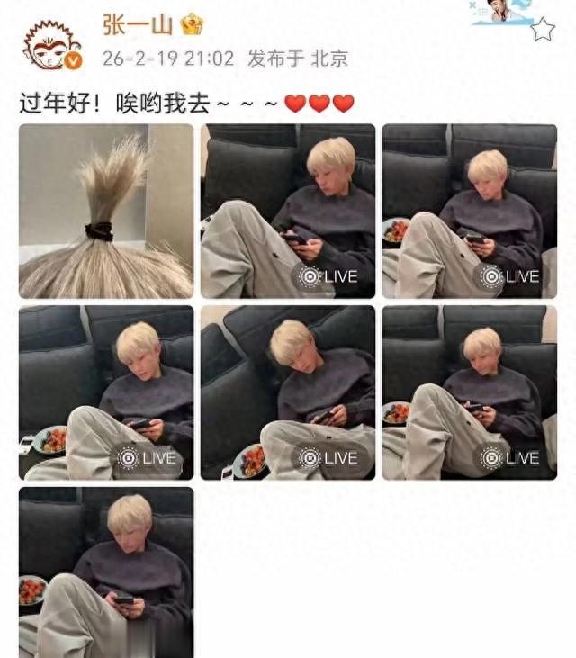 张一山33岁染白发躺豪宅!京少过年放飞太爽了