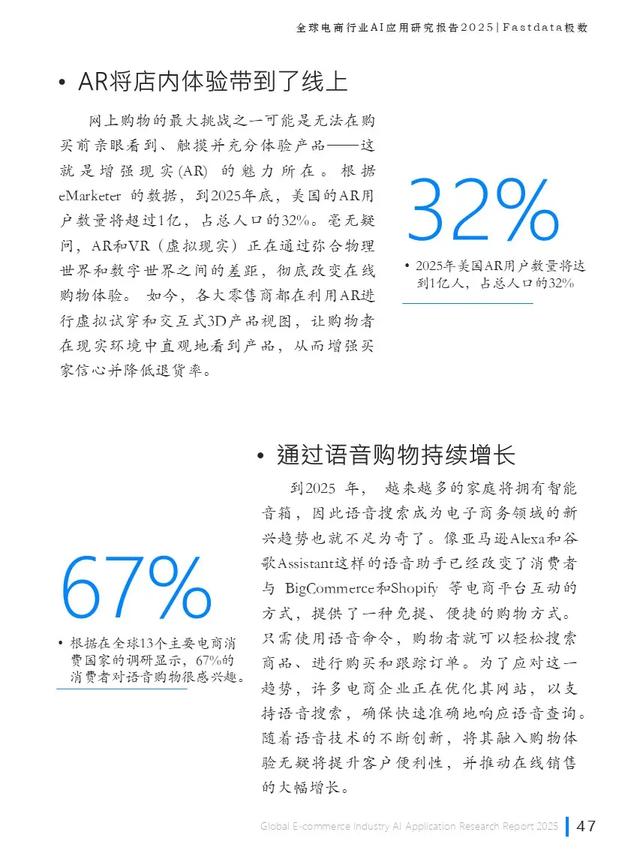全球電商行業AI應用研究報告2025