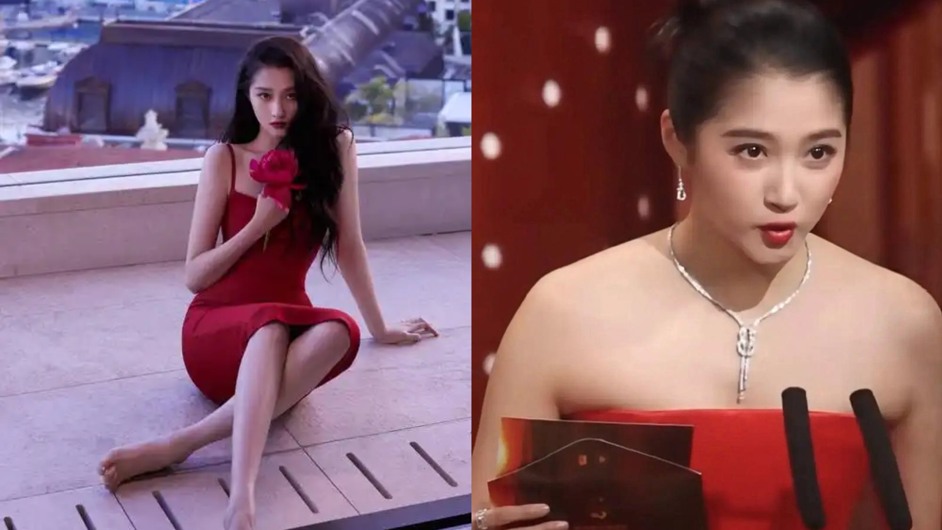 女星失去滤镜有多丑？孙俪僵硬畏缩，杨幂似老太，关晓彤虎背熊腰