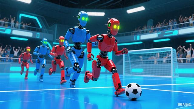 說倒就倒，假摔一流，首屆機器人足球賽歡樂多：有何意義？