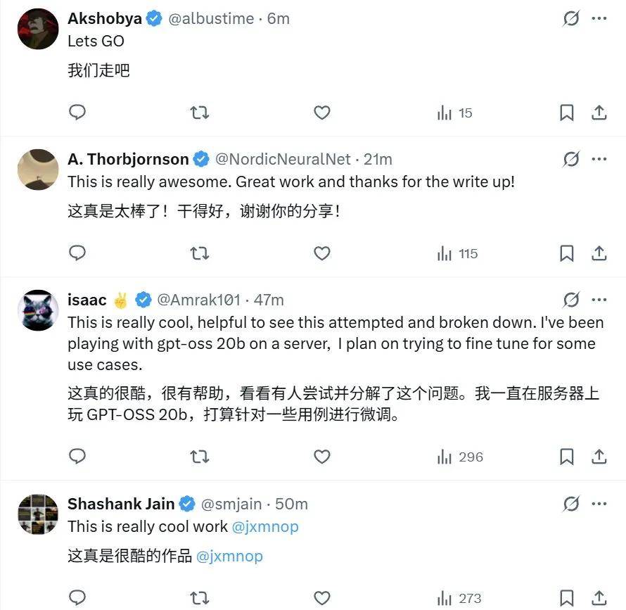 OpenAI沒開源的gpt-oss基礎模型，他去掉強化學習逆轉出來了