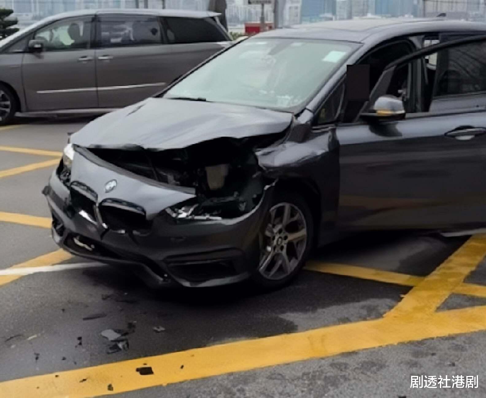 突发！TVB前知名女星富商老公发生车祸，爱车遭猛烈撞击与死神擦肩而过