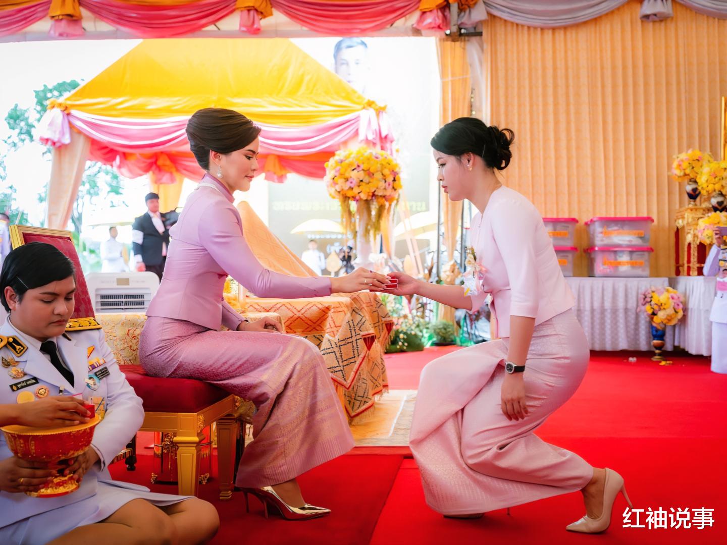 欧拉弄风光上位,代替王后主持日常公务,一袭粉裙仙气飘飘