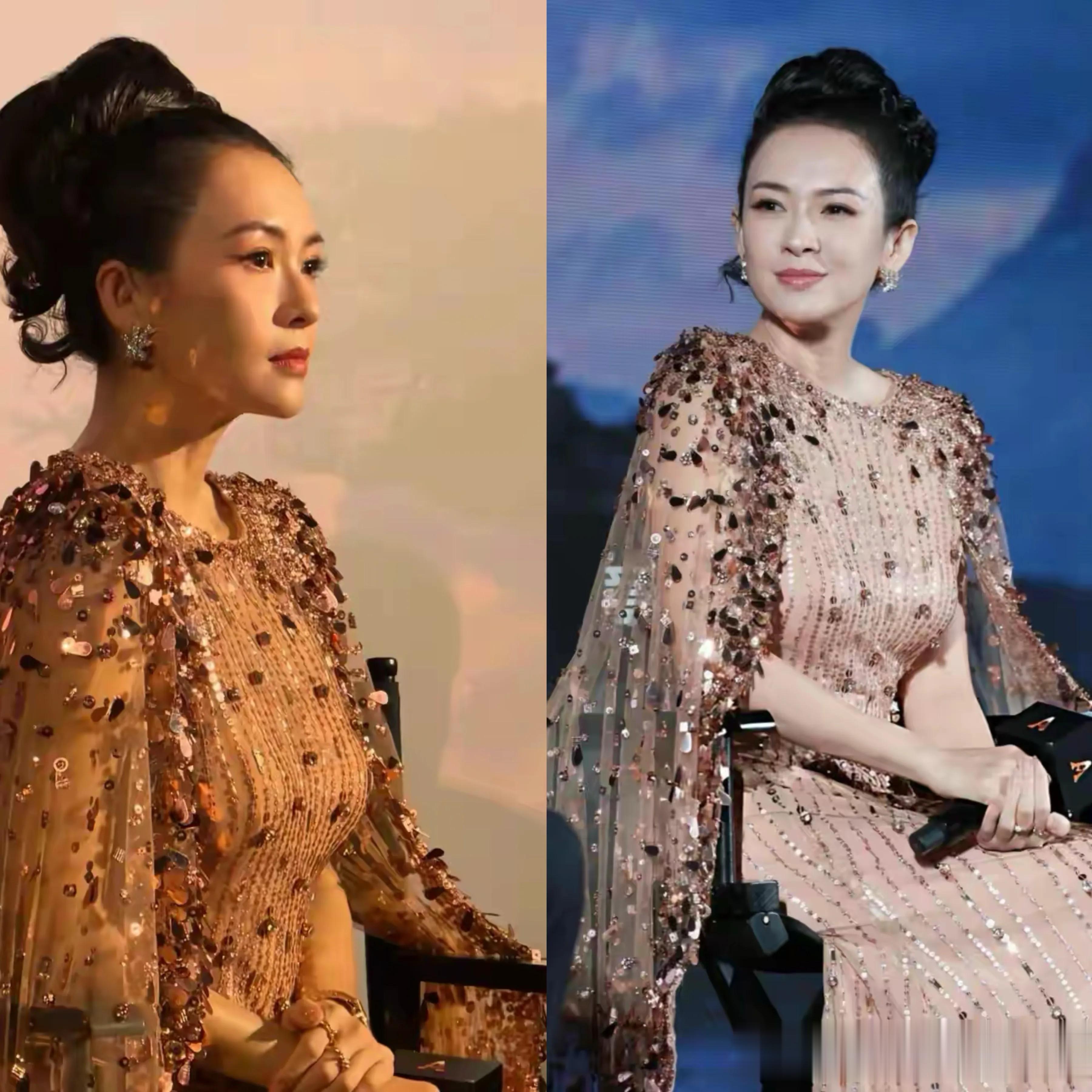 章子怡和孙俪同台，才懂得凌厉和温婉的差别，脸上有肉看着更亲切