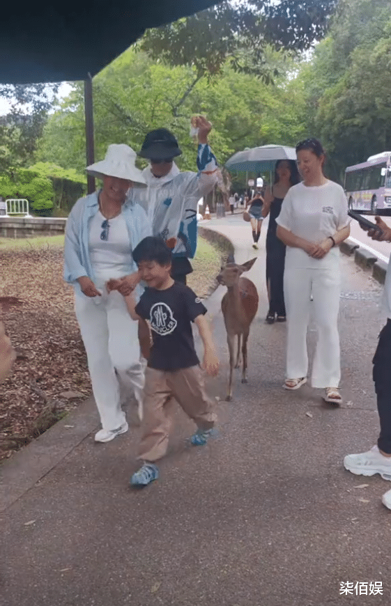 汪峰森林北两家同游，岳母对章子怡儿子笑不停，森林北变胖疑怀孕
