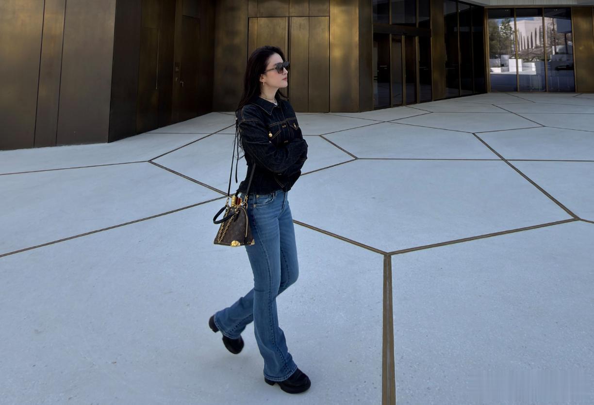 网友阿布扎比偶遇刘亦菲：素颜外出精气神十足，侧颜照好绝！