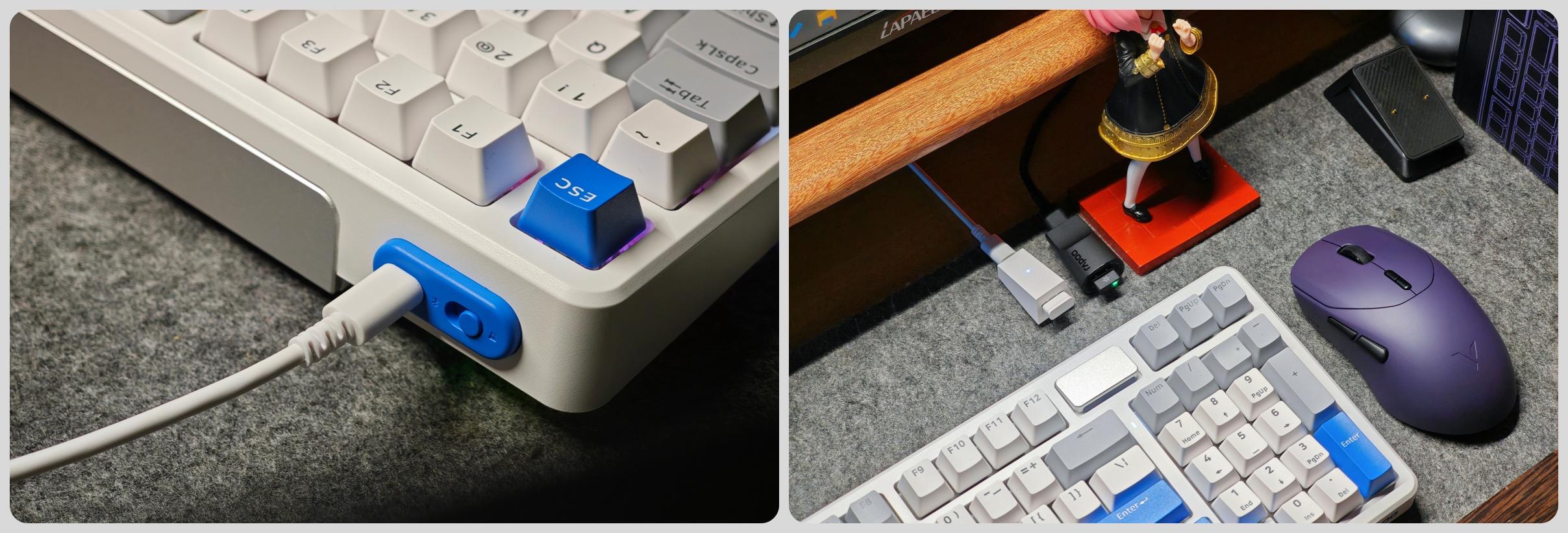 超能最强续航无线键鼠搭档：雷柏VT9 MAX +V700DIY-98长续航版真香