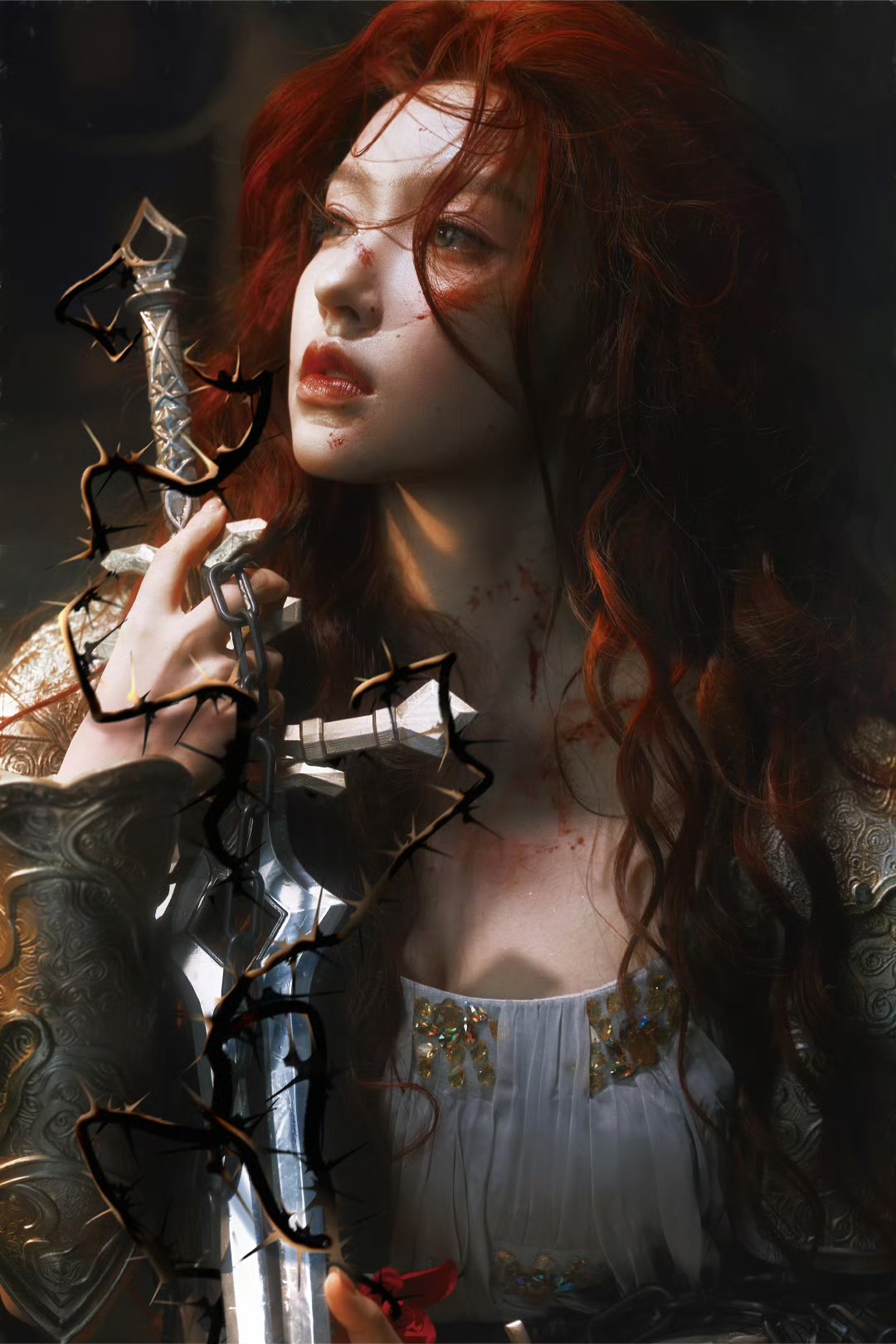 程潇生日限定造型:铠甲玫瑰杀疯了!网友:这姐是要统治七夕战场?