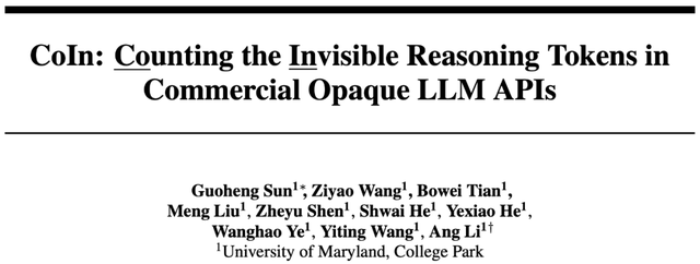 想知道你的LLM API被过度收费了吗?隐藏的Tokens终于可以被审计了