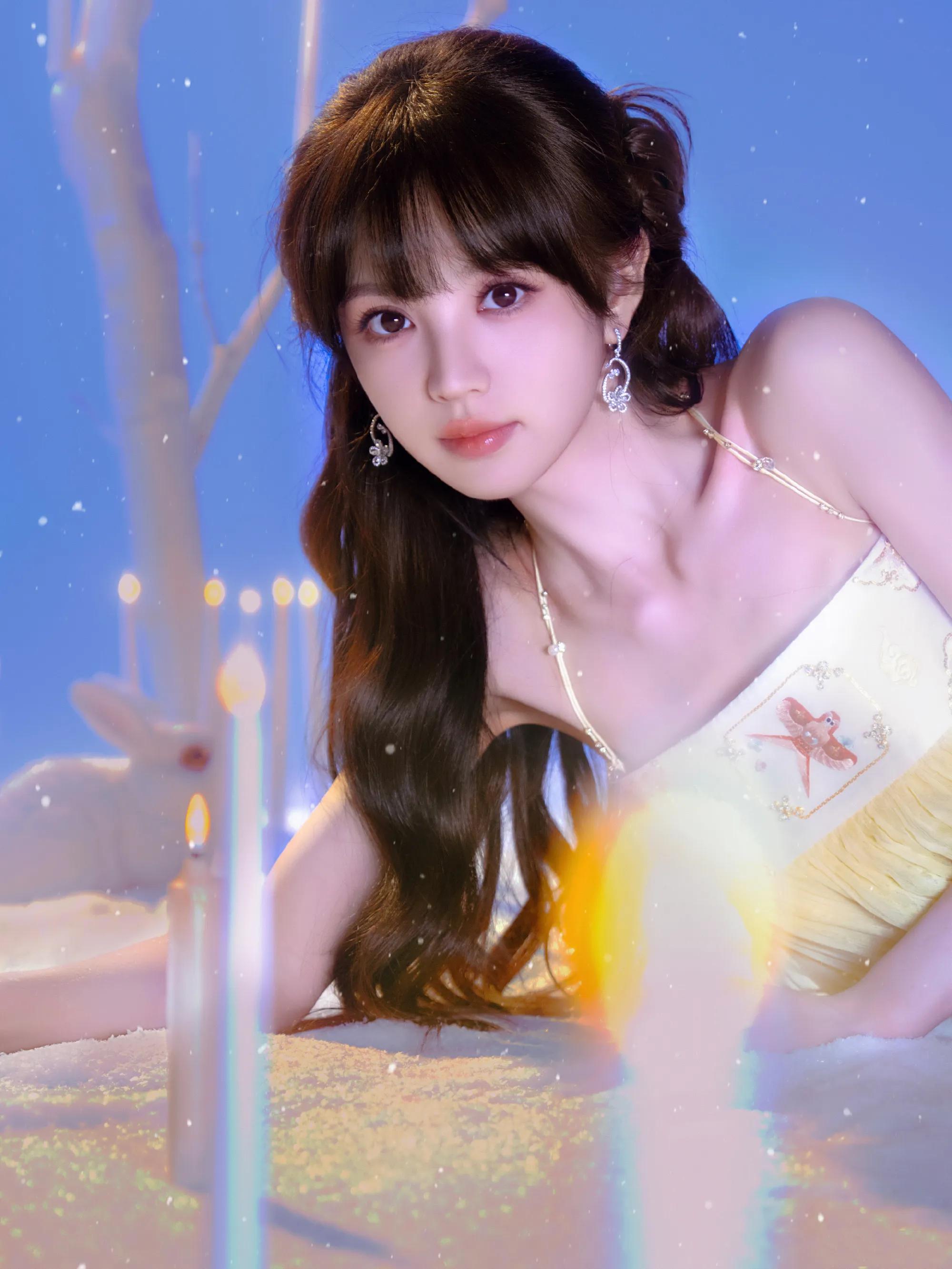 田曦薇公主裙甜美又可爱