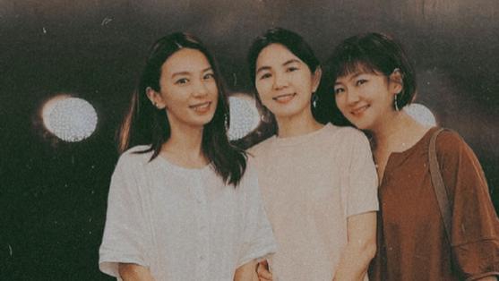 SHE聚餐，Selina一头短发生完孩子老得好快，看着比Hebe大10岁