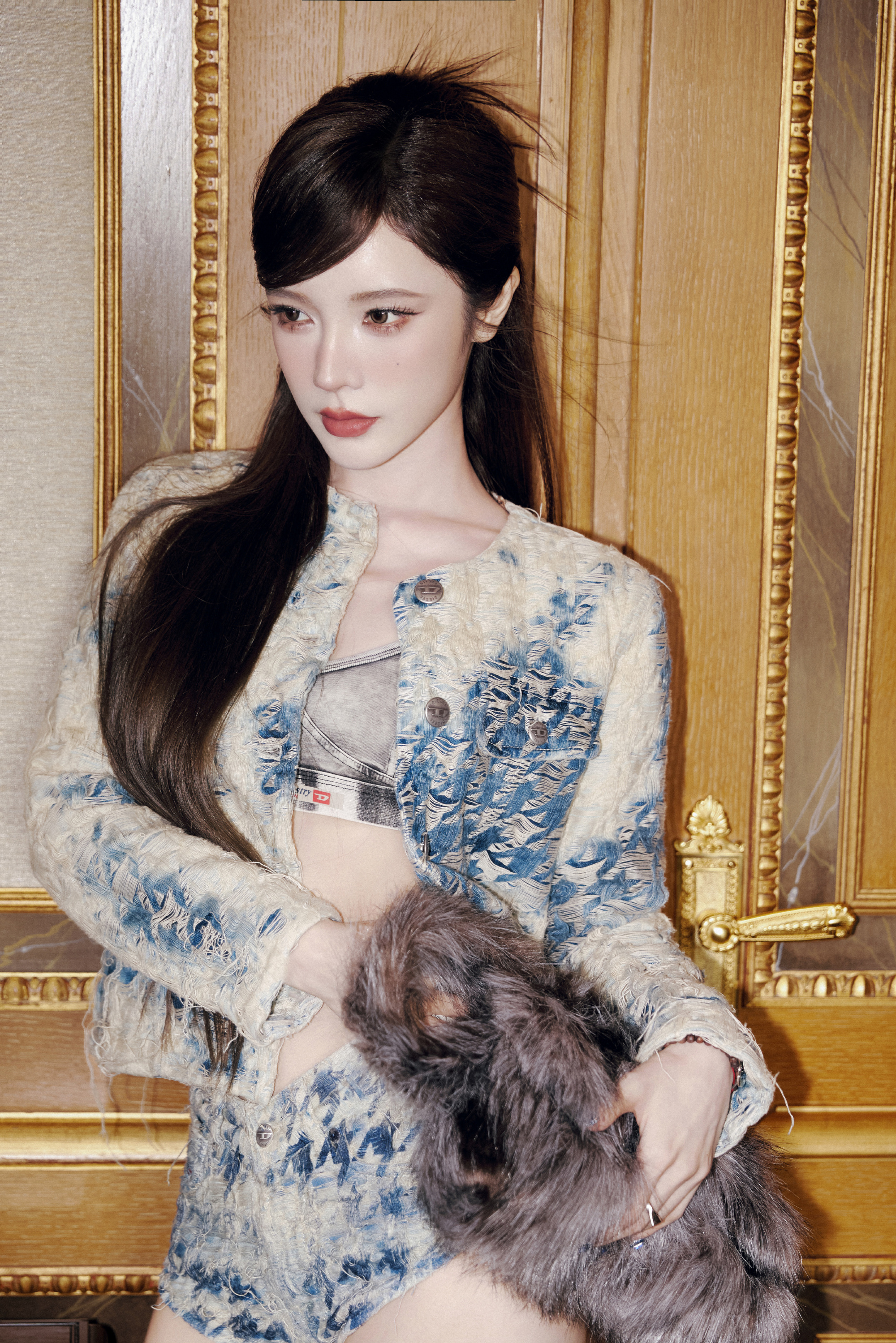 戴燕妮 复古辣妹风 人间芭比腿 美到移不开眼