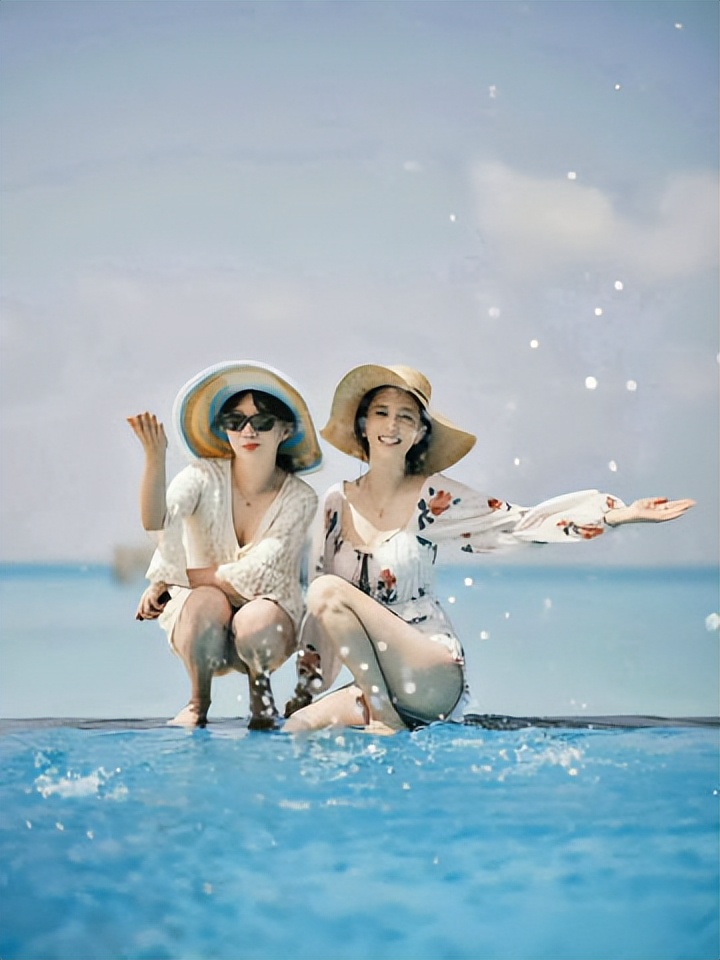 海边女神佟丽娅！美炸了！