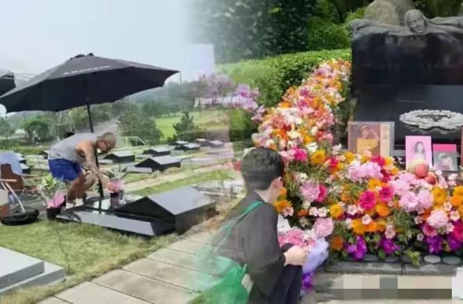 具俊晔顾头不顾尾，墓地“摆摊”凹人设，不小心曝光大S寒酸一面