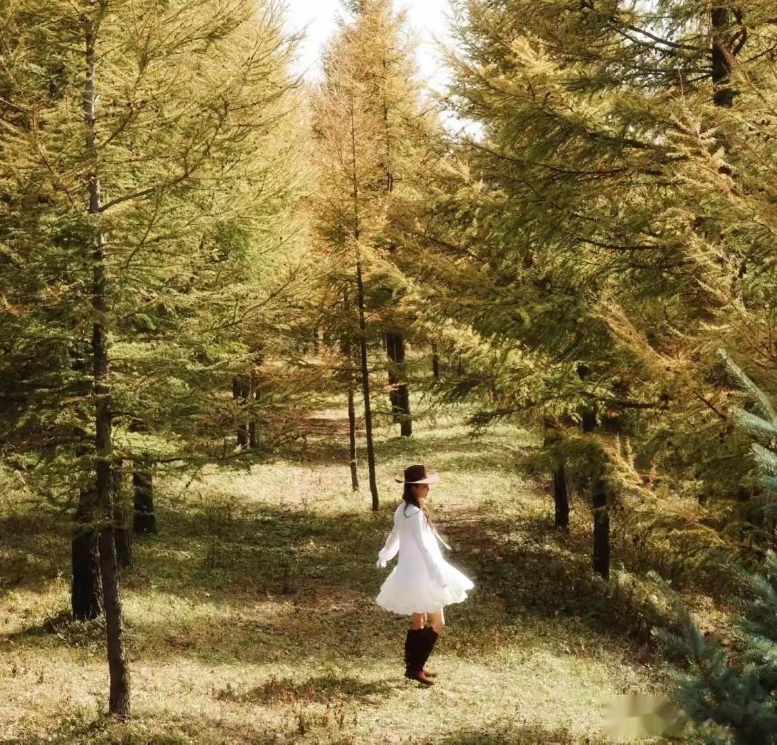 39岁白冰森系白裙照,再现玉漱公主神韵,清新感溢出屏幕