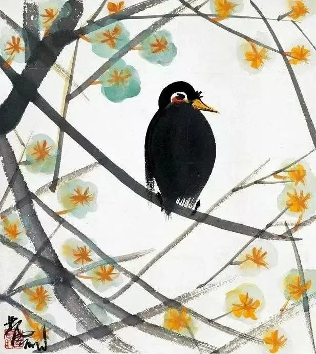 林风眠笔下的小鸟,呆萌可爱,趣味十足