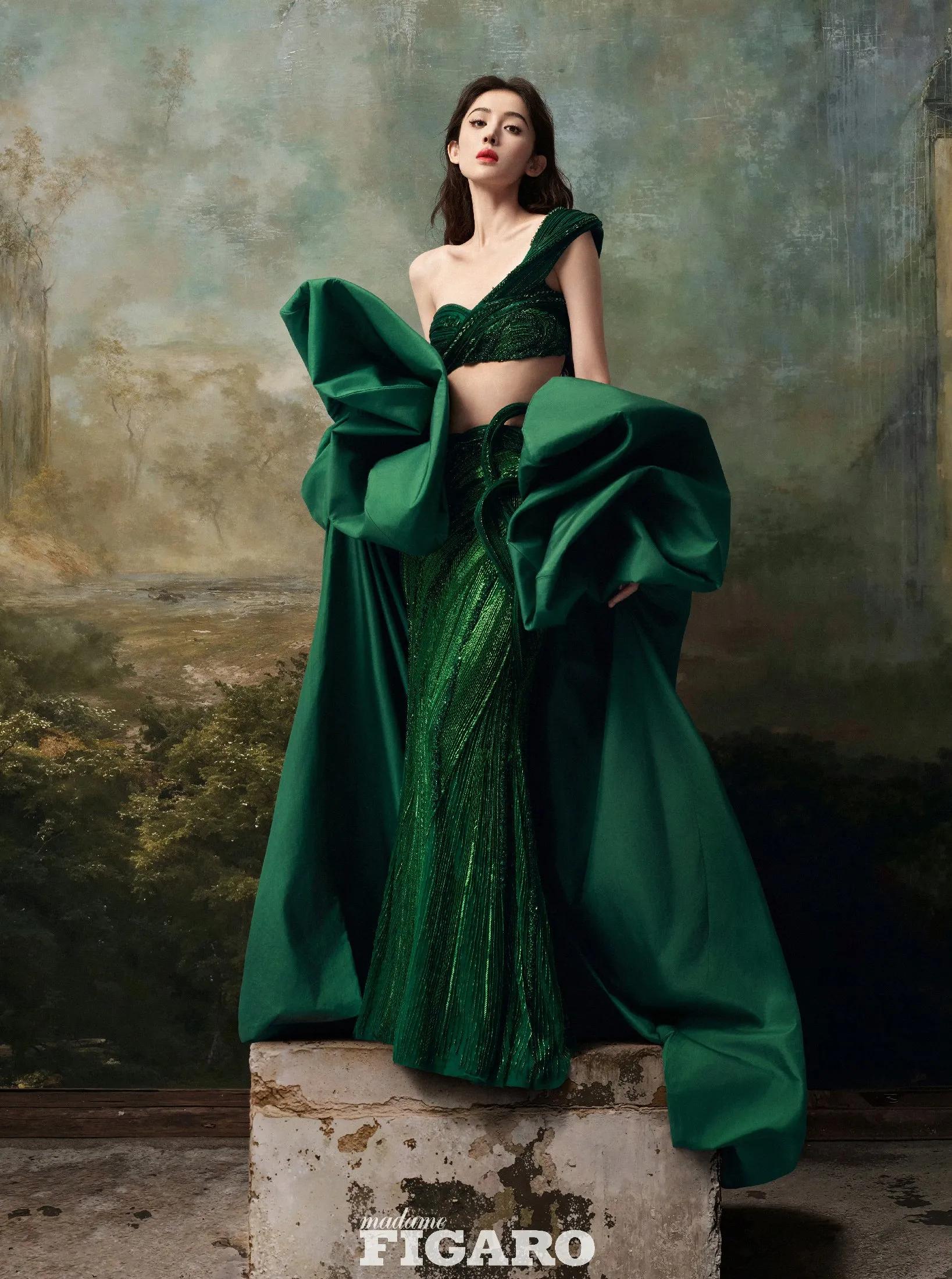 娜扎绿色写真美图