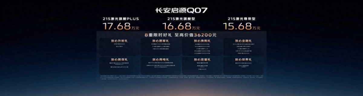 长安启源Q07天枢智能激光版，开启天枢智能驾驶辅助新体验