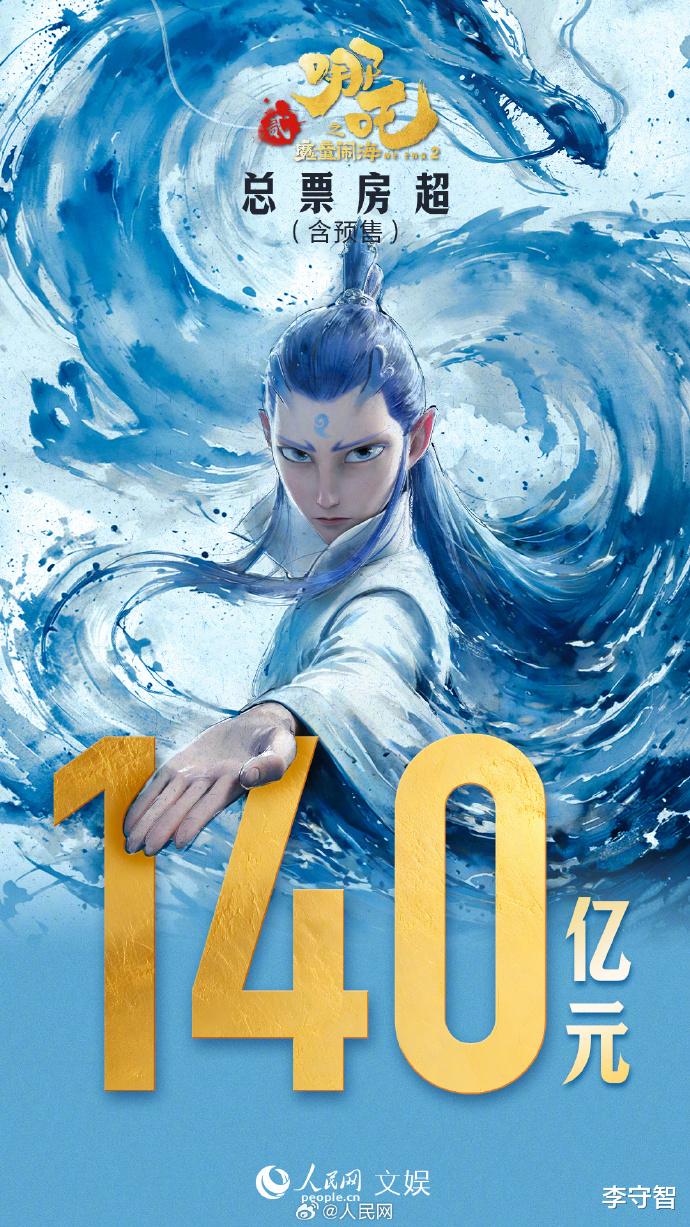 《哪吒2》票房百亿众星祝贺,再创新高破140亿却无人问津热度下滑