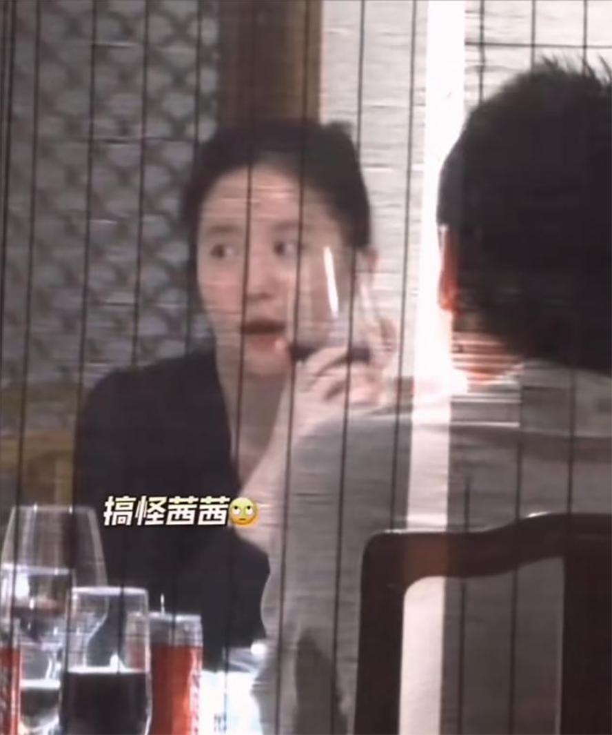 刘亦菲和大佬聚餐照曝光：举杯畅饮很豪爽，一举一动皆是人情世故