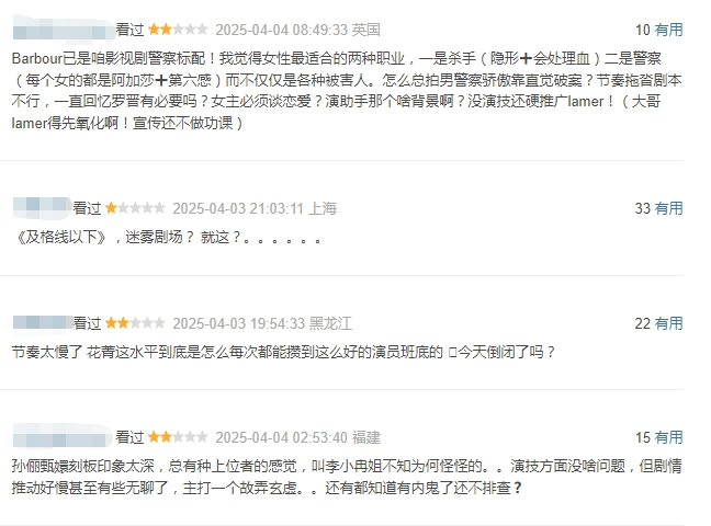 孙俪新剧《乌云之上》首播4集,口碑出炉,观众评价一针见血