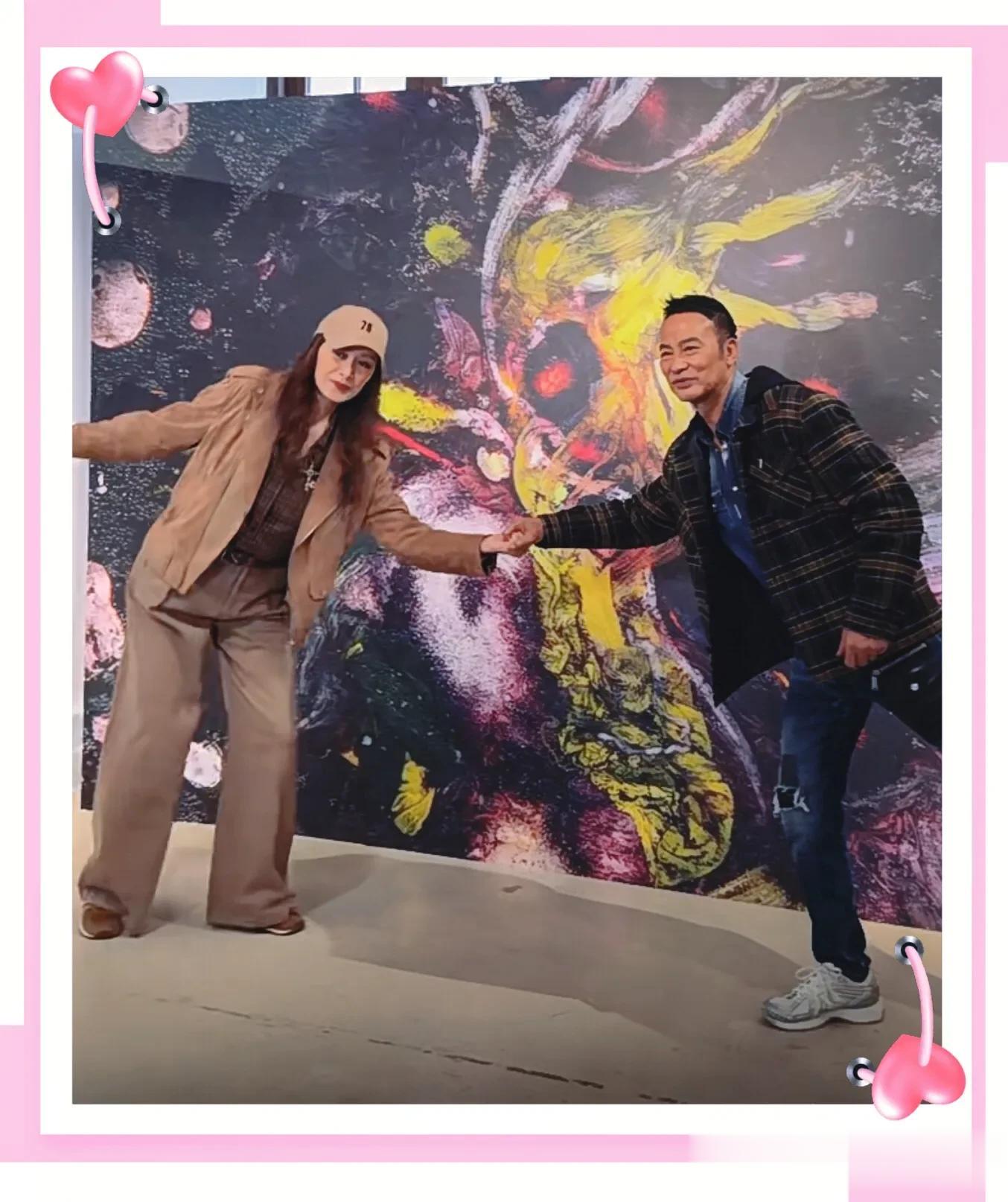 任达华与霍启刚、邵美琪同框，回应活动上摔倒，称多亏影后惠英红