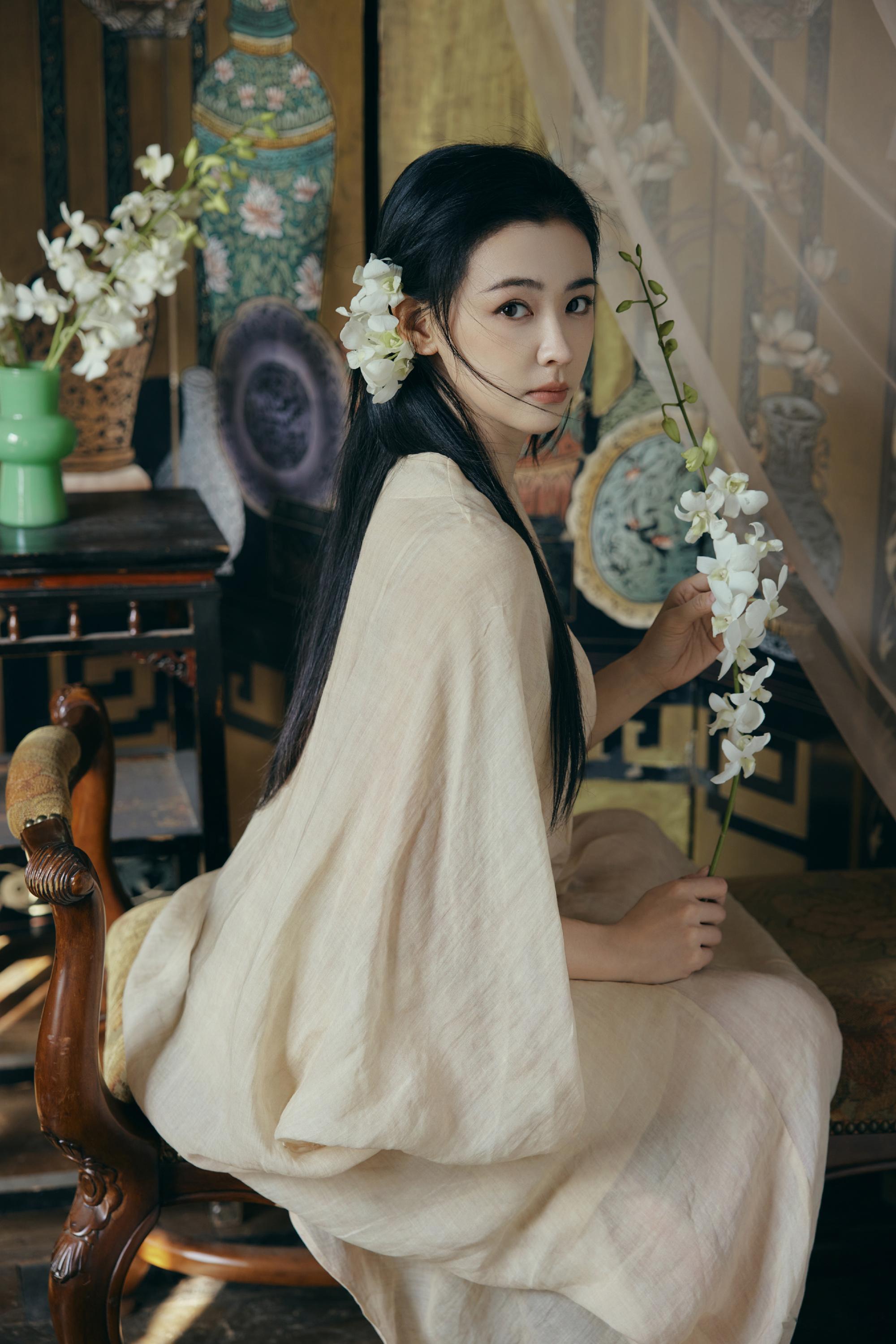 丁笑滢古装造型，绝美