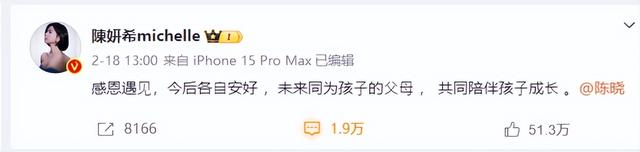 官宣24天后，张书豪扯下了陈妍希的遮羞布，难怪陈晓净身也要离婚