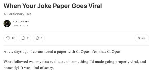 Claude与人类共著论文,苹果再遭打脸,实验黑幕曝光