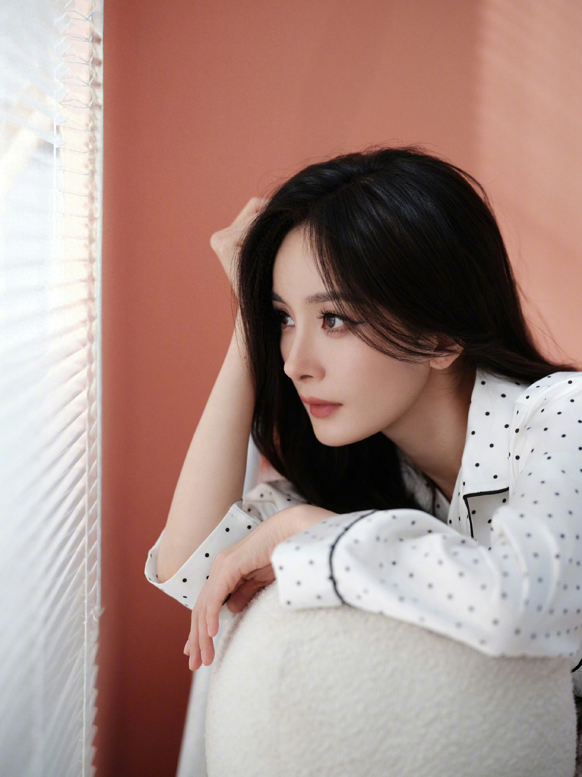 杨幂居家睡衣风